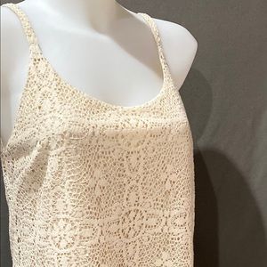 CAbi Lace Tank Top size Small
